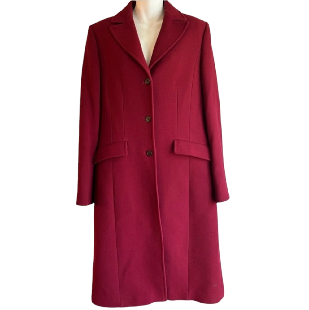J. Crew Long Coat - Burgundy